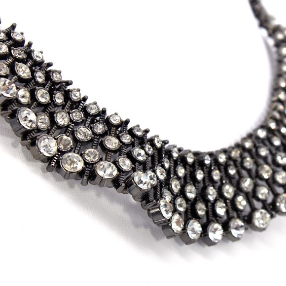 Vintage Jewelry - Lani Necklace Rhinestones Antique Elizabethan